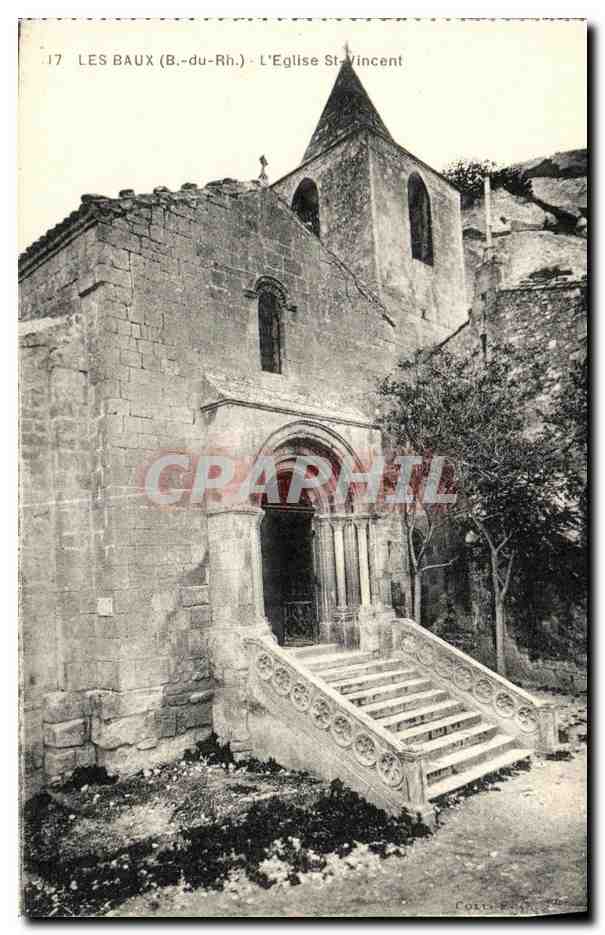 Les Baux (B.-du-Rh.) - L'Église Saint-Vincent