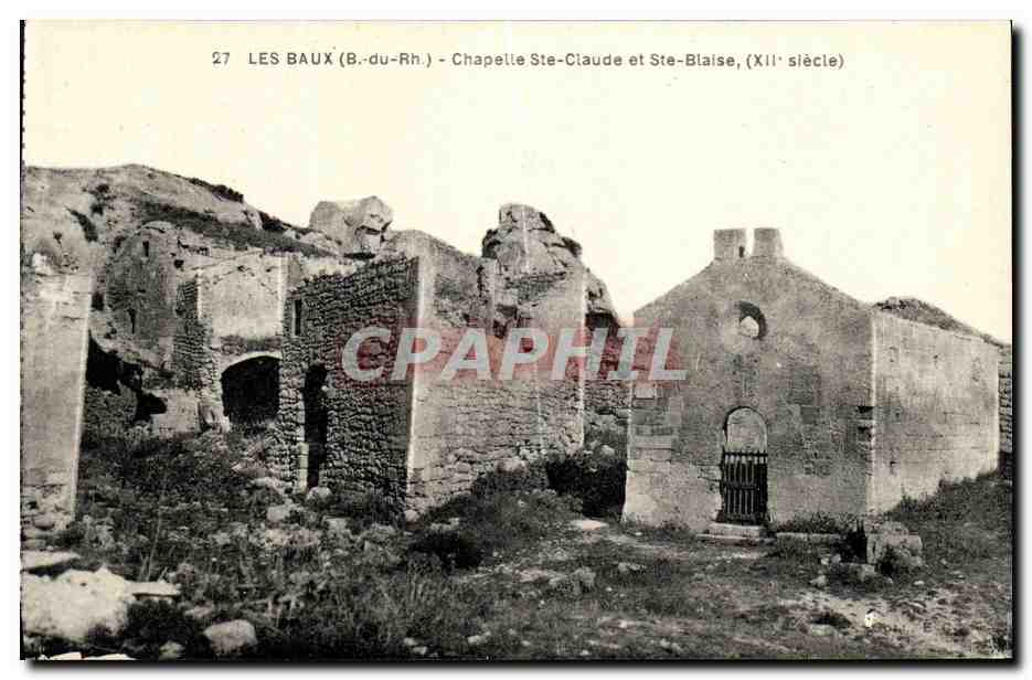 Les Baux (B.-du-Rh.) — Kapelle St. Claude und St. Blaise, 12. Jahrhundert — CPAPHIL Nr. 27