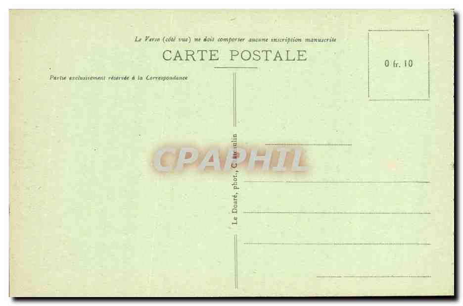 CPA Locronan Vue Generale prise de Kerguenole — Rückseite