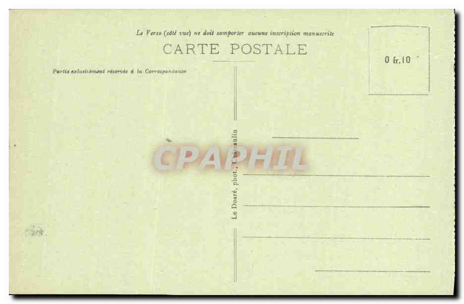 CPA Locronan Tombeau gothique du 16eme de SAint Ronan dans le Penity — Rückseite