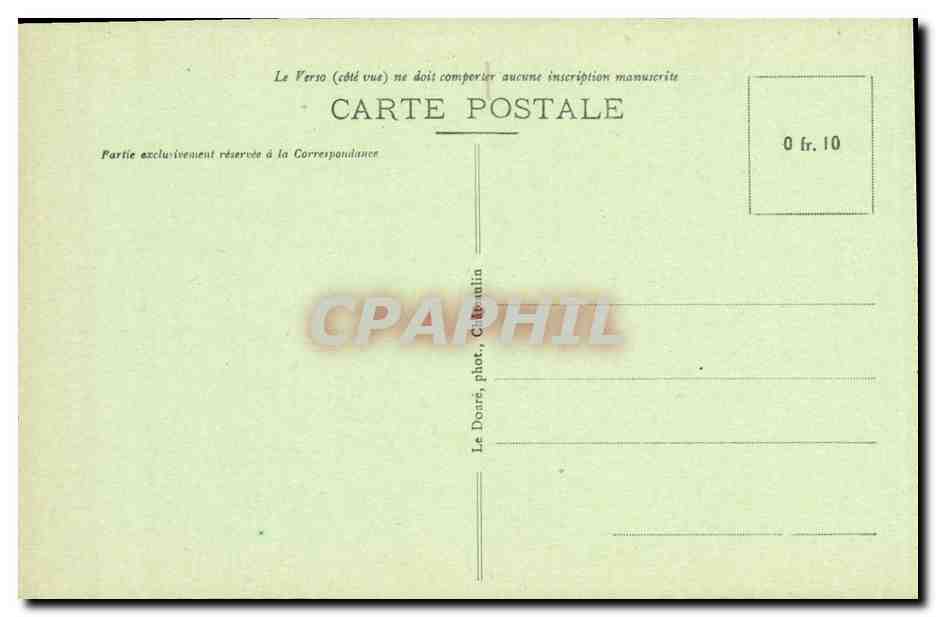 CPA Locronan Les trois Clochers Eglise du 15eme — Rückseite