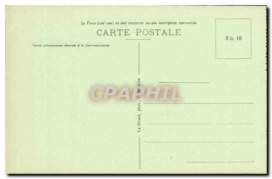 CPA Locronan La Place Partie haute — Rückseite