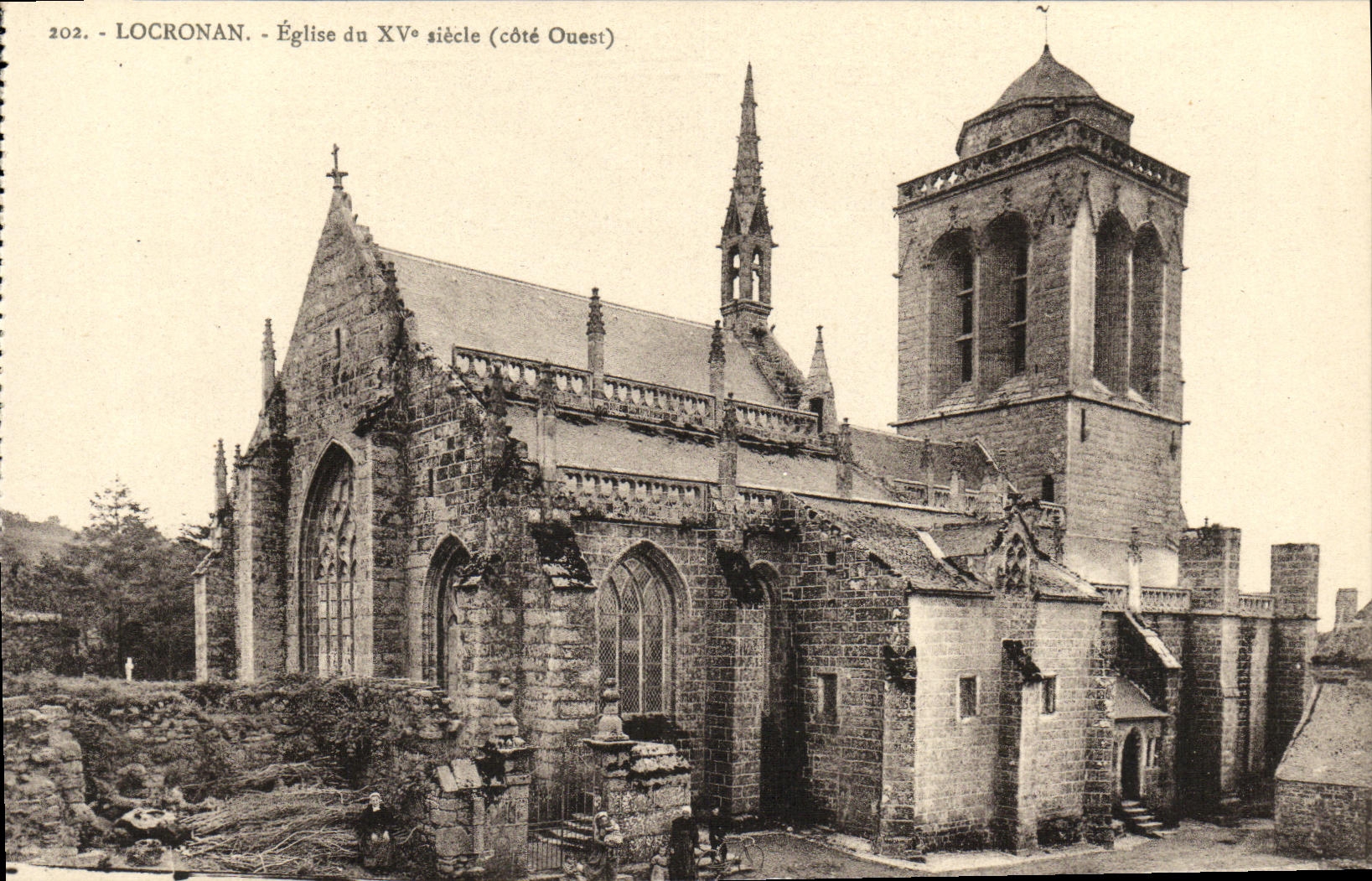 CPA Locronan Eglise du 15eme