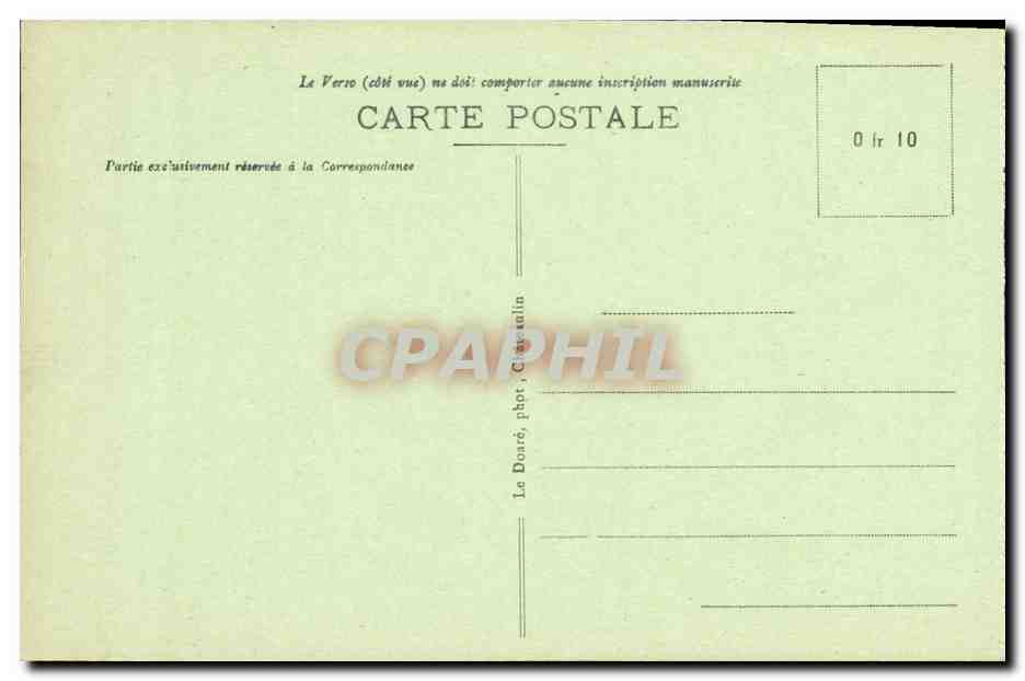 CPA Locronan La Place Parite basse Enfants — Rückseite