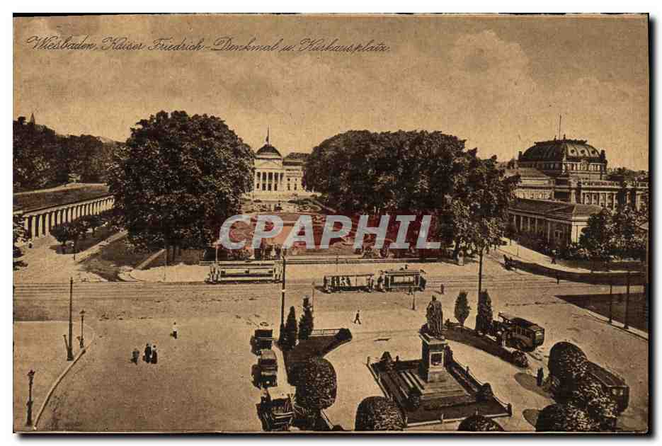 Weilbaden, Statue de l'Empereur Frédéric au Kurhausplatz