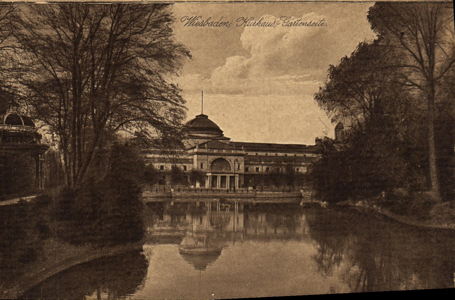 Wiesbaden, Kurhaus - Gartenseite — K.S.M. Nr. 20