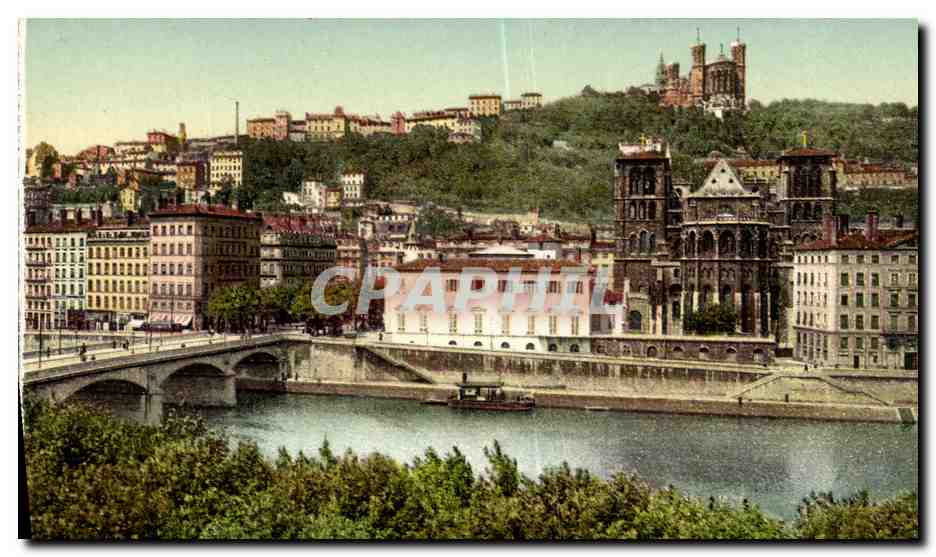 Lyon - Le Pont Tilsitt et le Côteau de Fourvière — Éditeur : Carte Postale Française