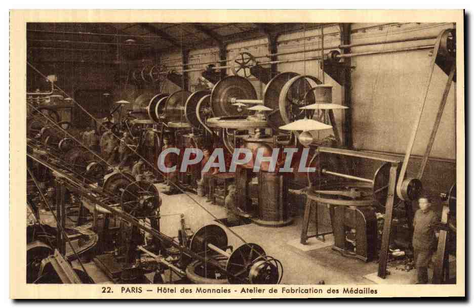 Paris — Hôtel des Monnaies — Atelier de Fabrication des Médailles