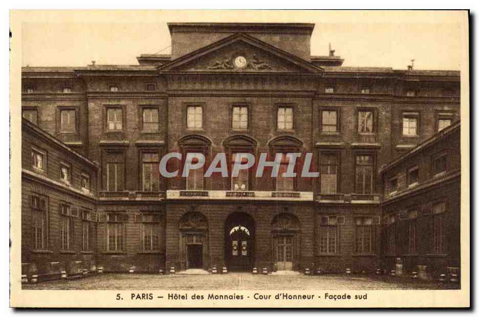 CPA Paris Hotel des Monnaies Cour d Honneur Facade Sud