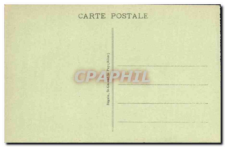 CPA Vichy Facade Du Casino Style Renaissance — Verso