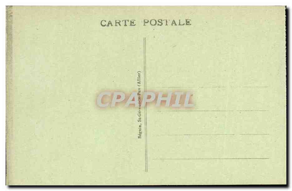 CPA Vichy L Ancien Parc — Verso