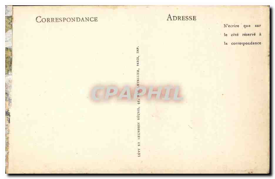 CPA Avignon Rue Pente Rapide — Rückseite