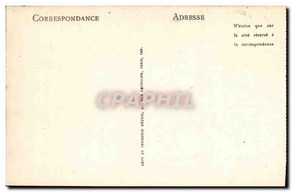 CPA Avignon Place des Papes et le Conservatoire — Verso