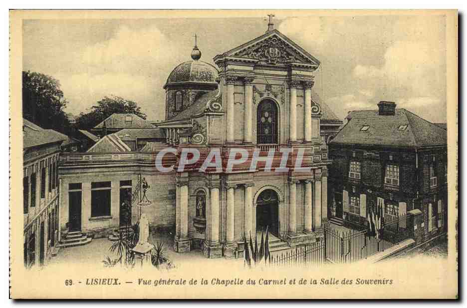Lisieux — Allgemeiner Blick auf die Kapelle des Carmel und den Erinnerungssaal — G. Arloued, Verlag, Nantes