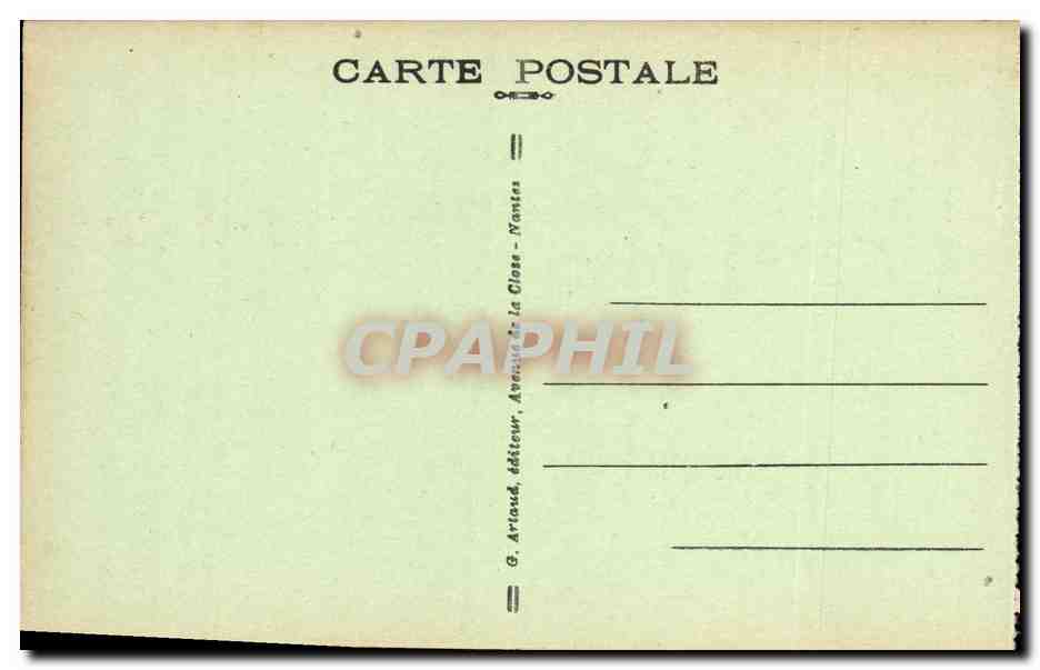 CPA Brest L Arant Port et le Chateau Bateau — Rückseite