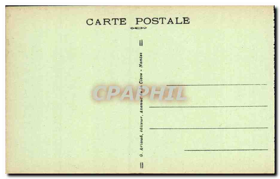 CPA Camaret Le Port Bateaux — Rückseite