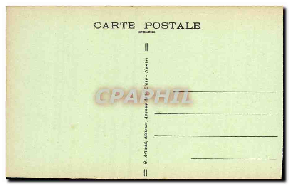 CPA Plougaster Le Pont — Rückseite