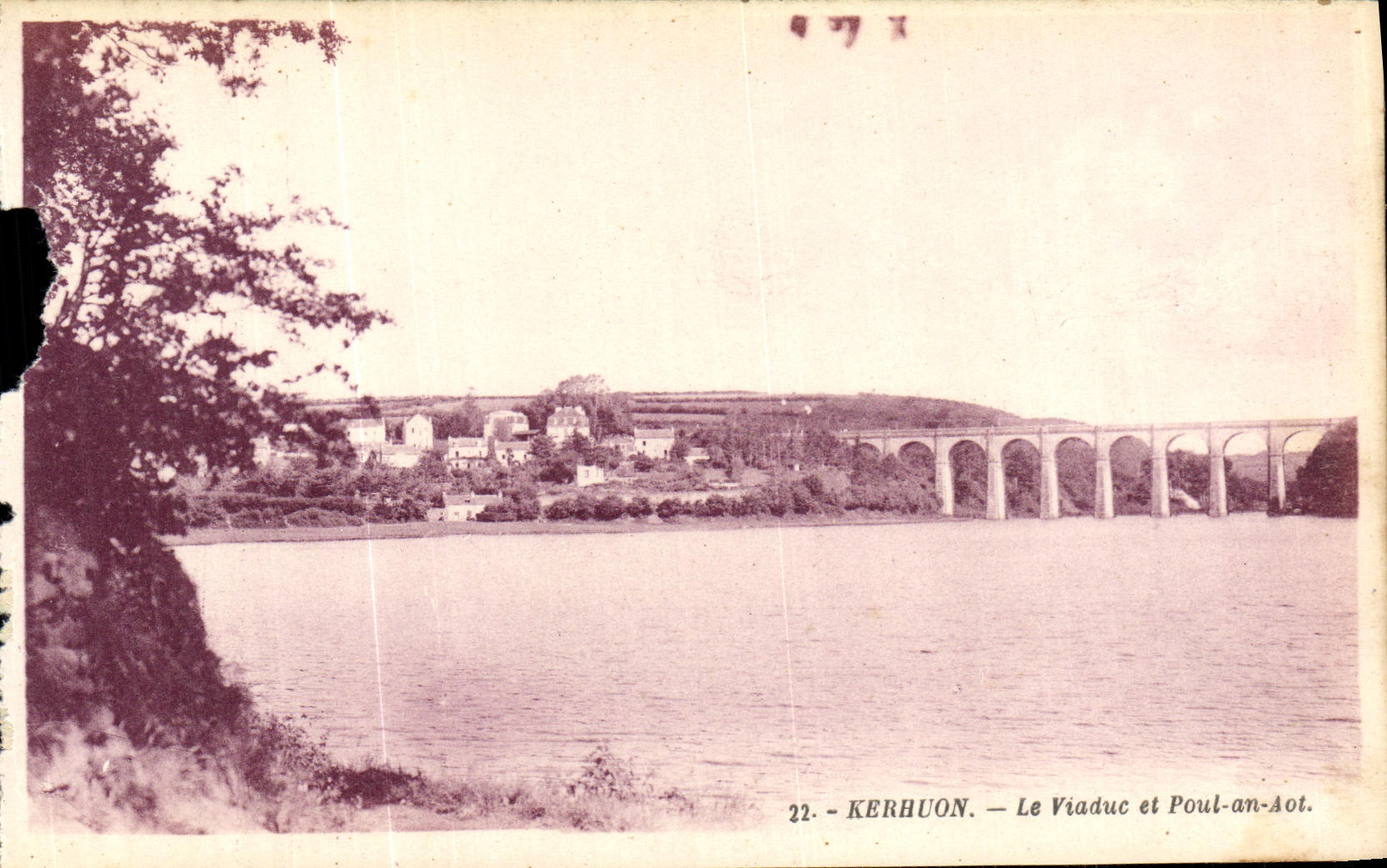 CPA Kerhuon Le Viaduc et Pout an Aot