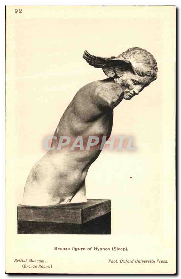 Bronze figure of Hypnos (Sleep) — British Museum, Bronze Room — Oxford University Press, n° 92