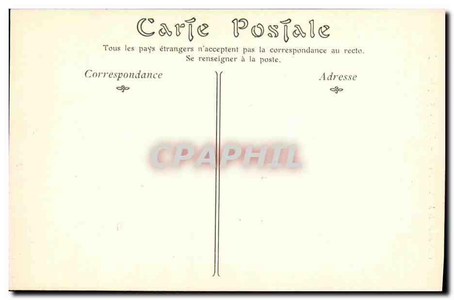 CPA Chateau de la Malmaison Harpe de L Imperatrice Josephine — Rückseite