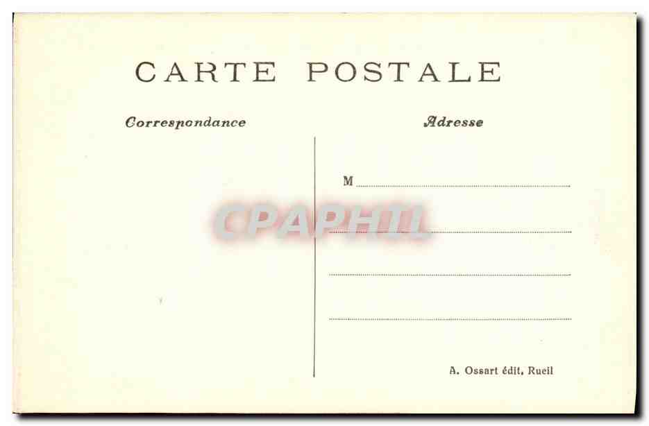 CPA Bureau de Campagne de Napoleon 1er — Verso