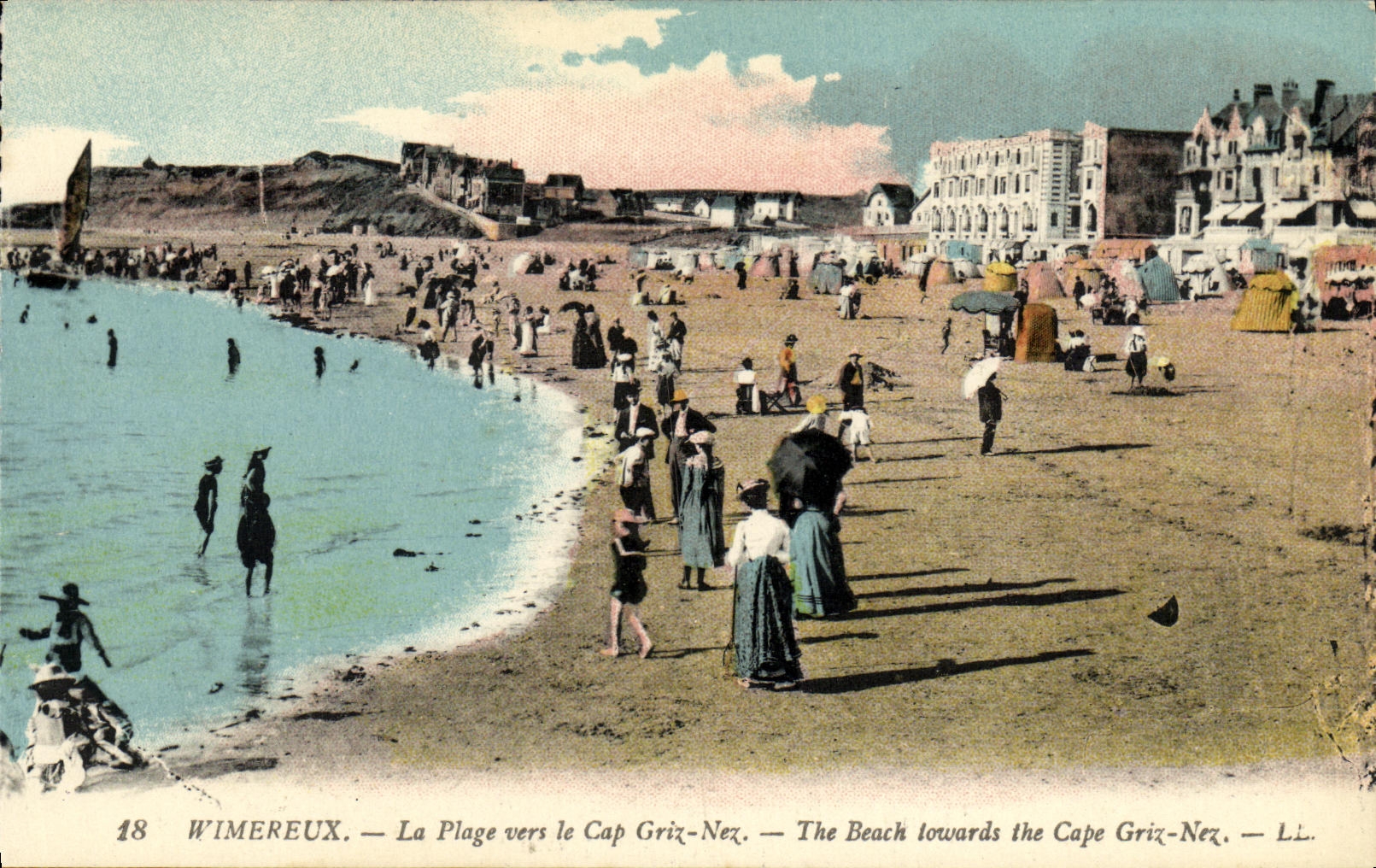 CPA Wimereux La Plage vers le Cap Griz Net