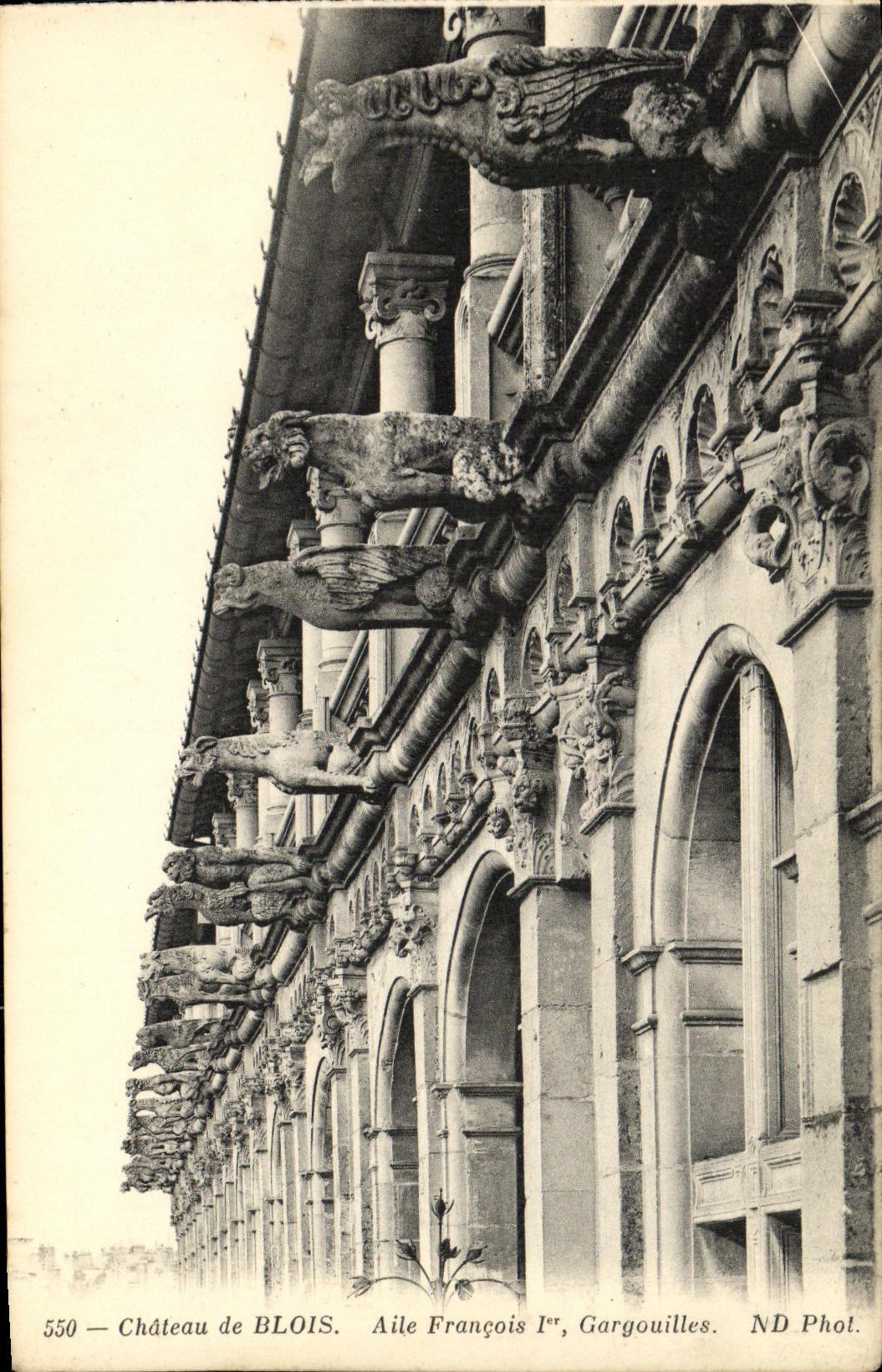 CPA Blois Chateau de Aile Francois 1er Gargouilles