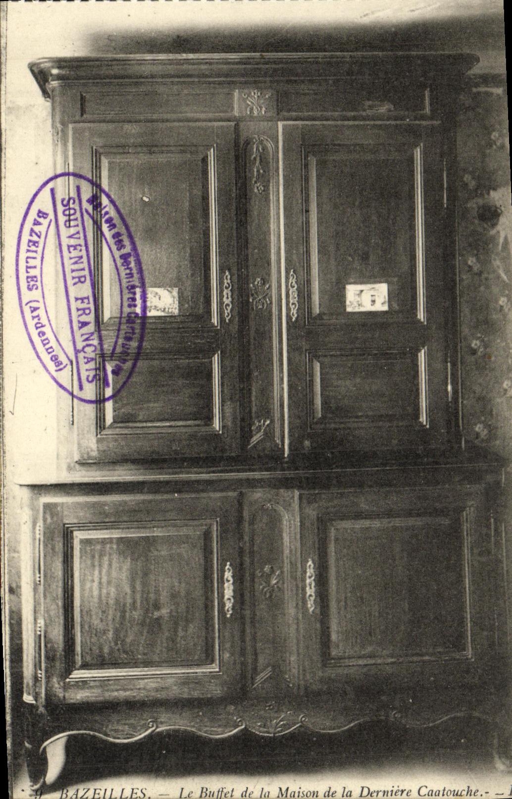 Bazeilles — Le Buffet de la Maison de la Dernière Caatouche — Souvenir des Barnières Français