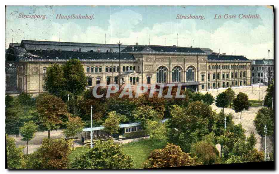 CPA Strasbourg La Gare Ceentrale