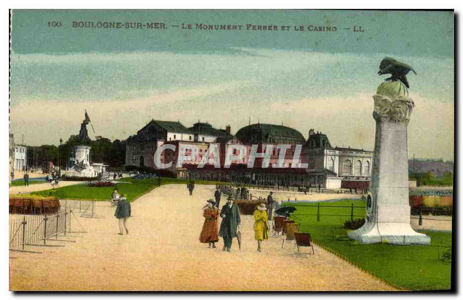 Boulogne-sur-Mer — Le Monument Ferrer et le Casino — LL
