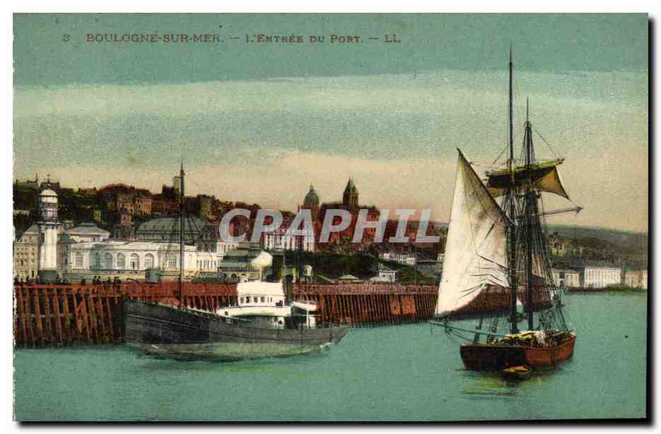 Boulogne-sur-Mer — L'Entrée du Port — LL