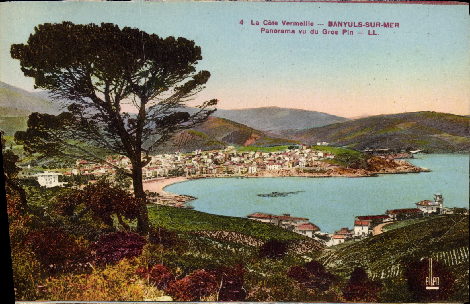 CPA Banyuls Sur Mer La Cote Vermeille Panorama Vu du Pin