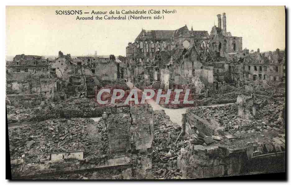 Soissons — Autour de la Cathédrale (Côté Nord) — Éditeur De Baret