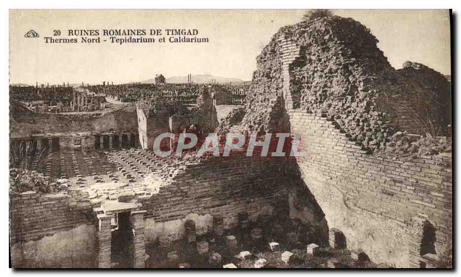 Ruines romaines de TimgaD - Thermes Nord - Tepidarium et Caldarium