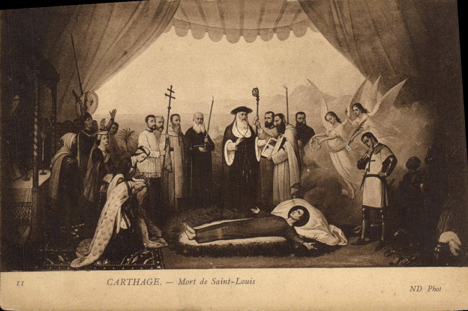 CPA Carthage Mort de Saint Louis