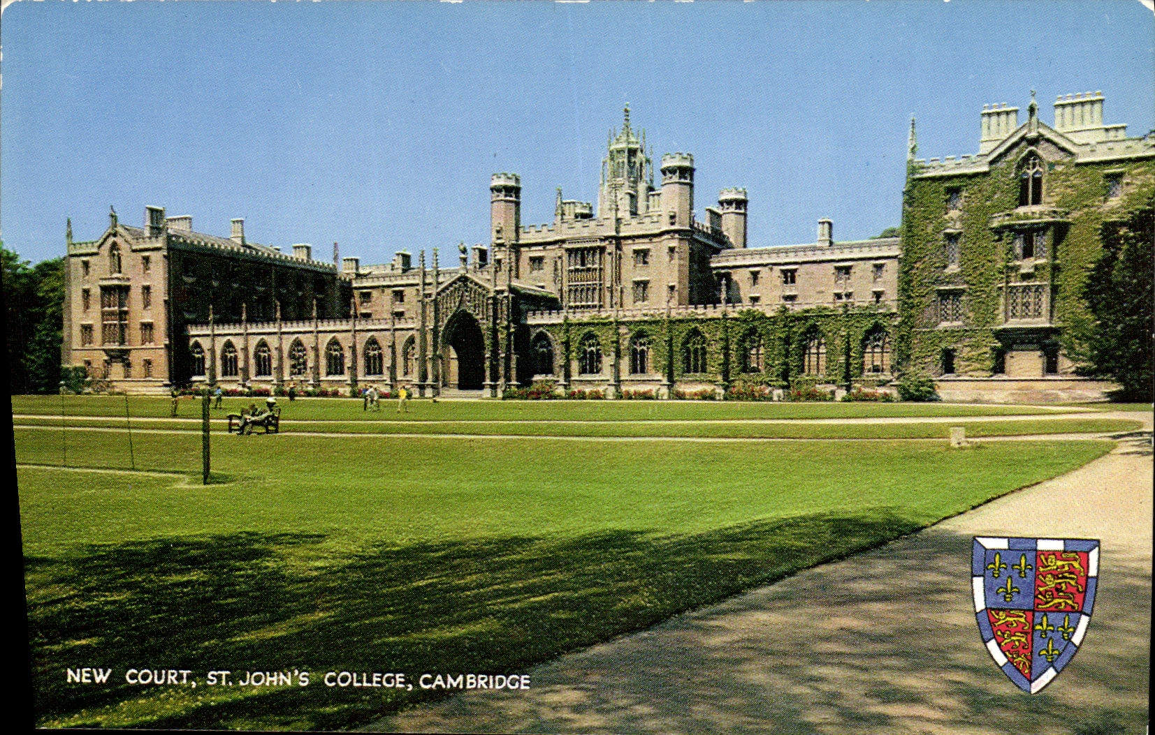 New Court, St John's College, Cambridge — éditeur Salmon, série Cameracolour, n° 2772c