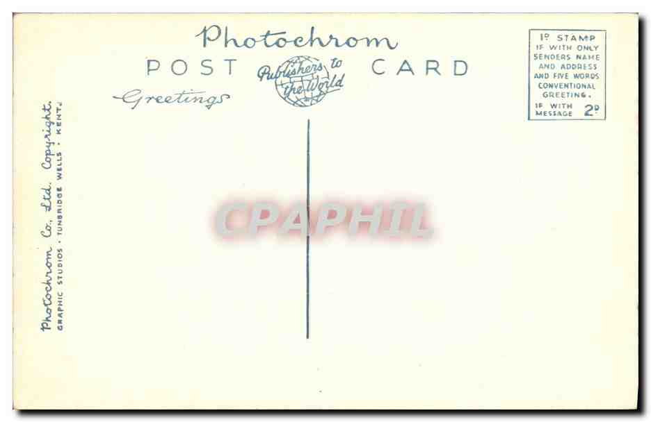 Oxford, Magdalen College, Founder's Tower & Cloisters — Photochrom Co. Ltd. n° 82197 — Rückseite