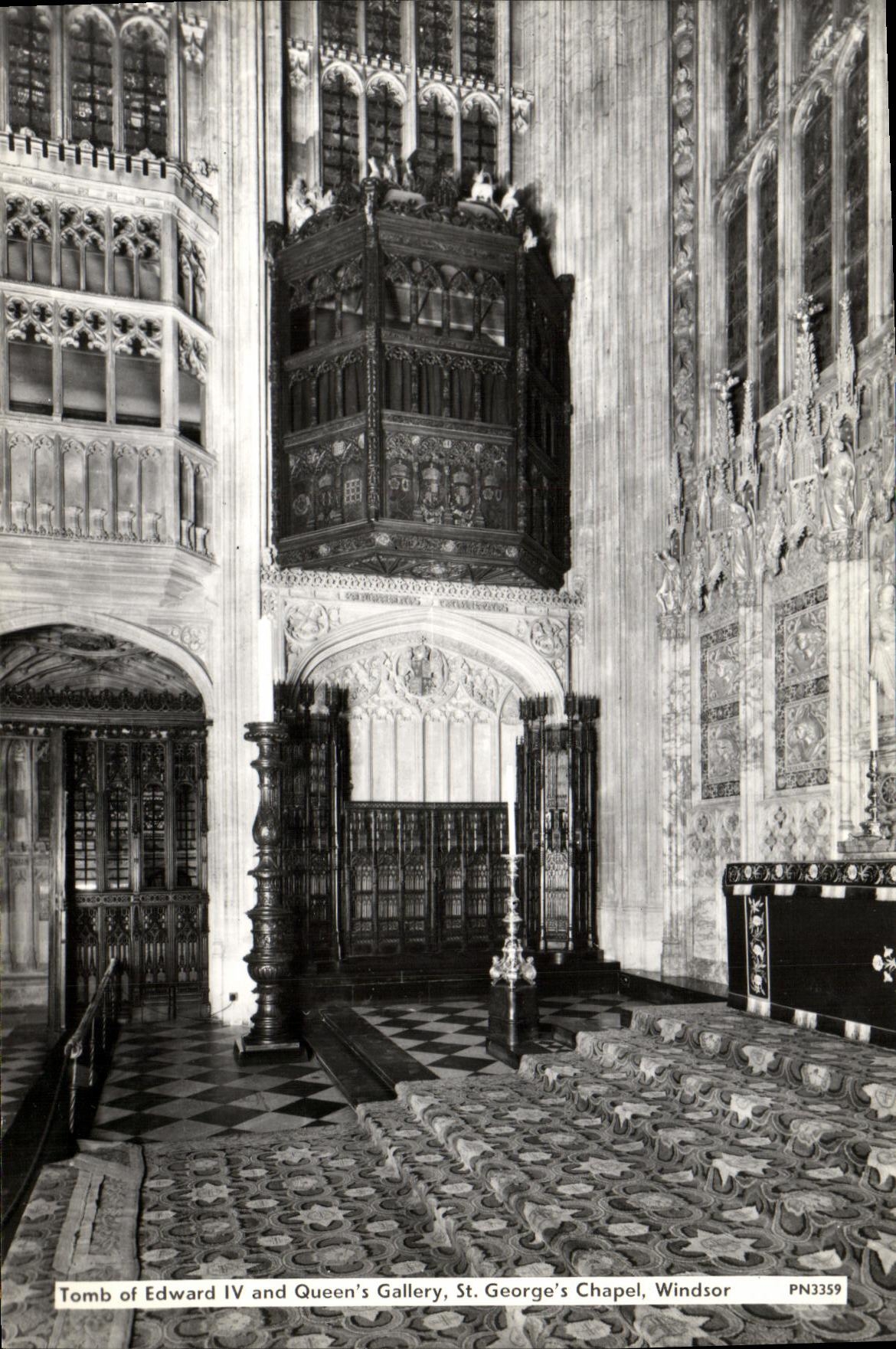 Tombe d'Edward IV et Galerie de la Reine — St. George's Chapel, Windsor — PN3359