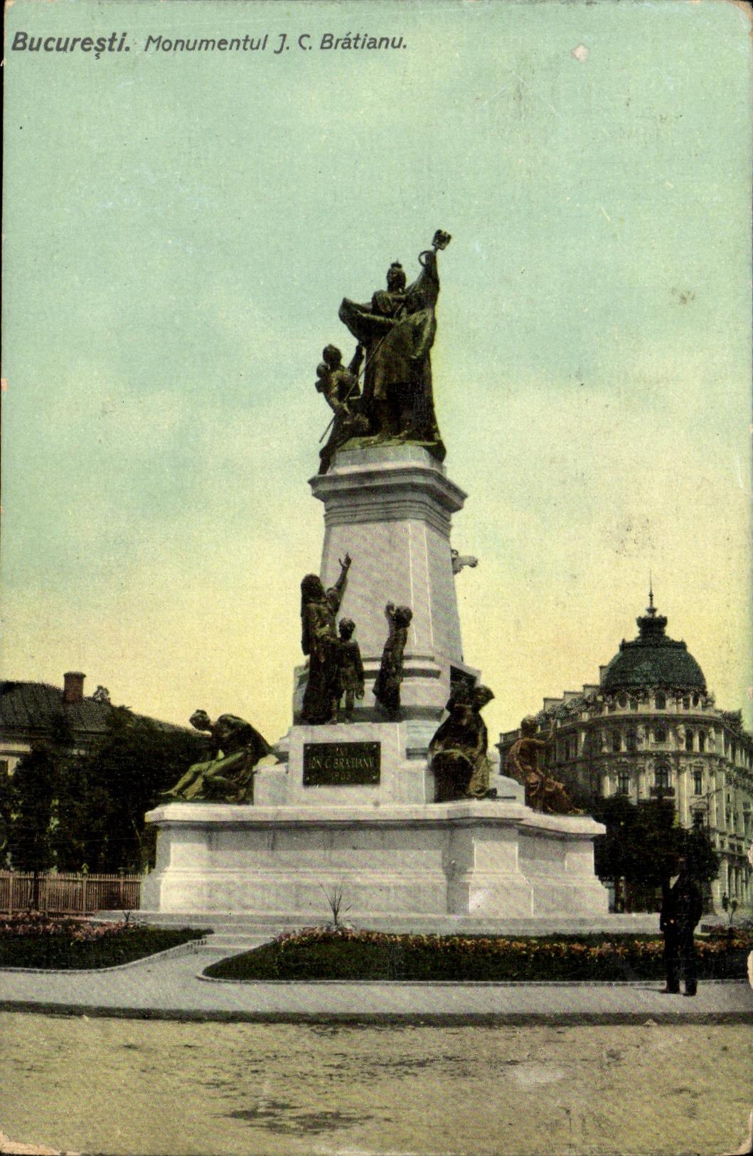 CPA Bucuresti Monumentul JC Bratianu Roumanie