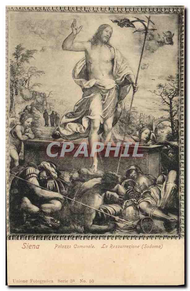 CPA Siena Palazzo Comunale La Ressurrezione Sodoma