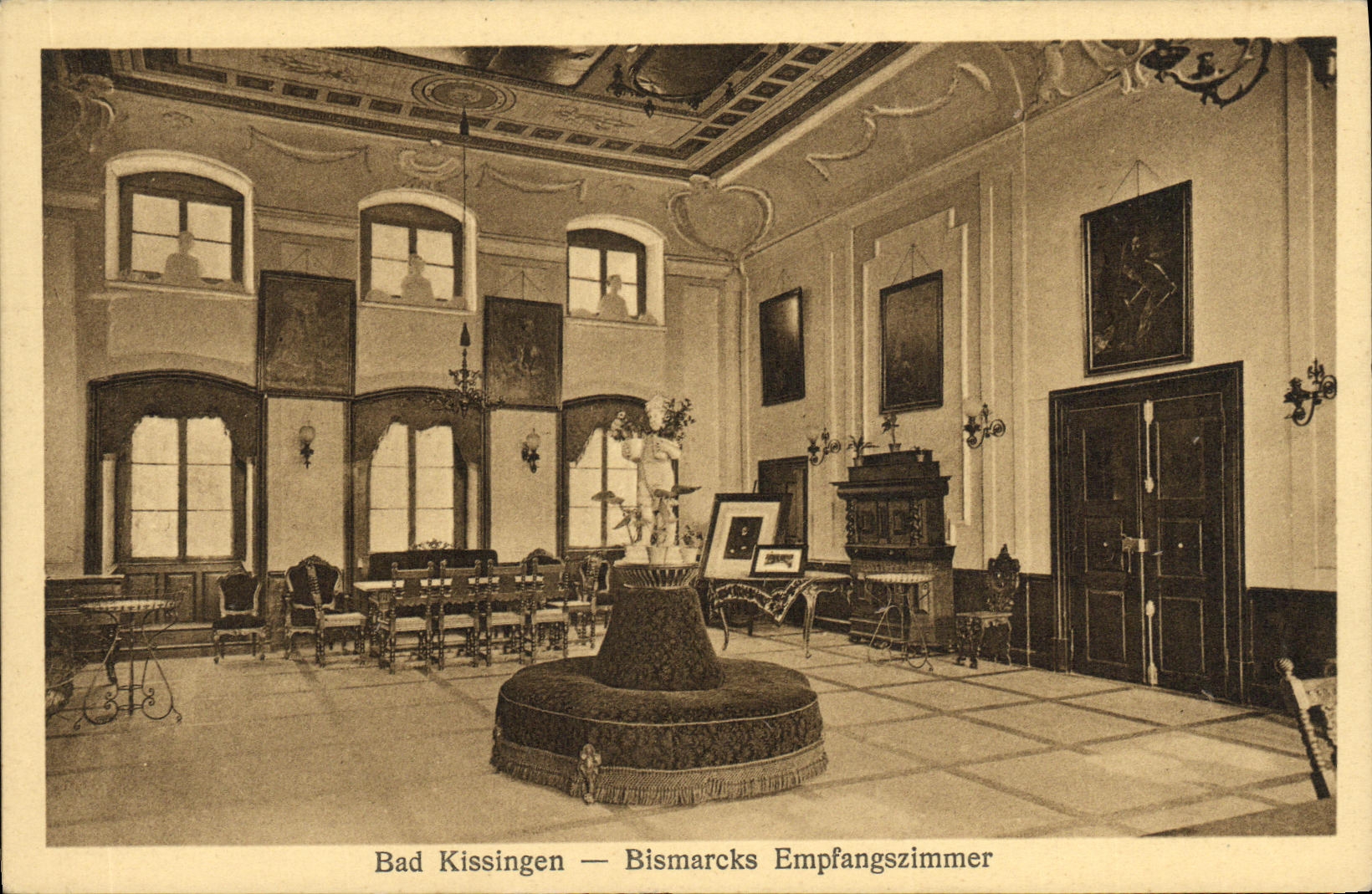 CPA Bad Kissingen Bismarcks Empfangszimner