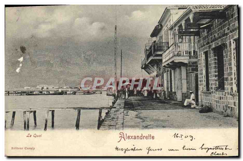 CPA Alexandrette Le Quai