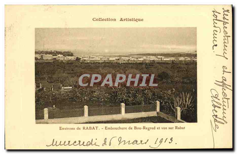 CPA Rabat Embouchure de Bou Regred et Vue sur Rabat