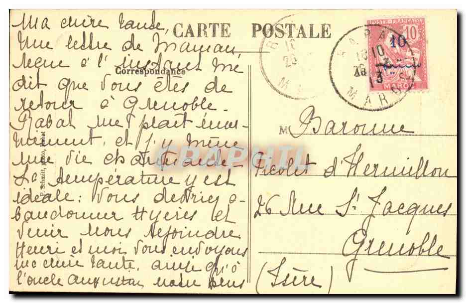 CPA Rabat Embouchure de Bou Regred et Vue sur Rabat — Rückseite
