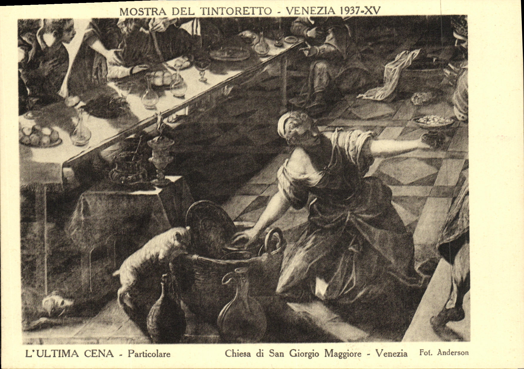 CPA Mostra Del Tintoretto Venezia L Ultima Cena