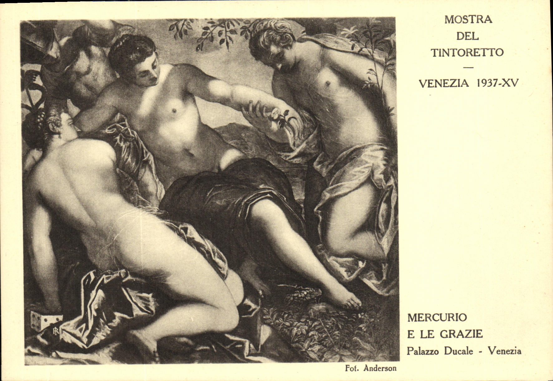 CPA Mostra Del Tintoretto Venezia Mercurio Le Grazie