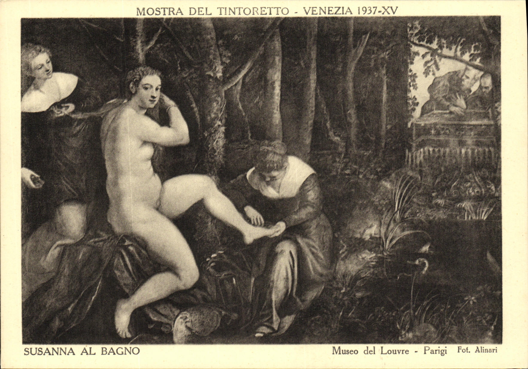 CPA Mostra Del Tintoretto Venezia Susanna Al Bagno