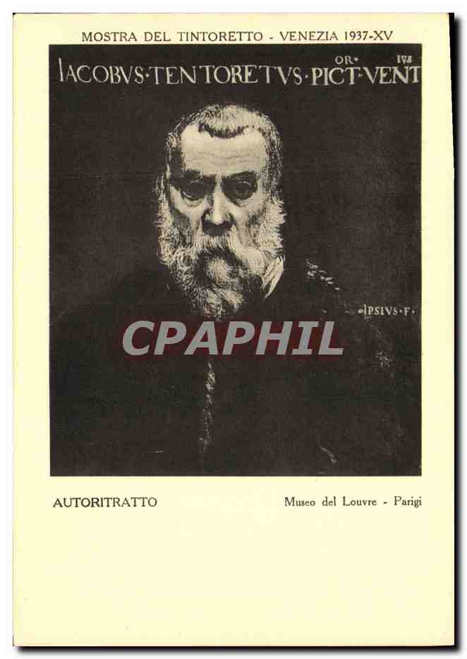 CPA Mostra Del Tintoretto Venezia Autoritratto