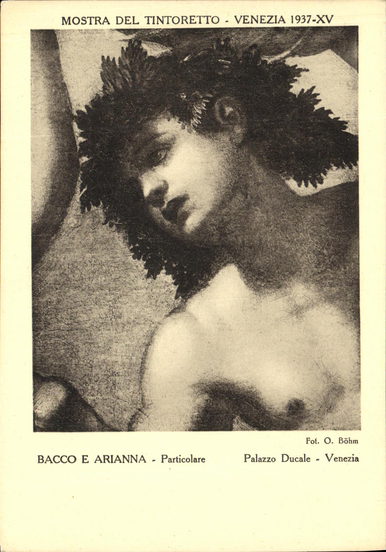 CPA Mostra Del Tintoretto Venezia Bacco Arianna Particolare