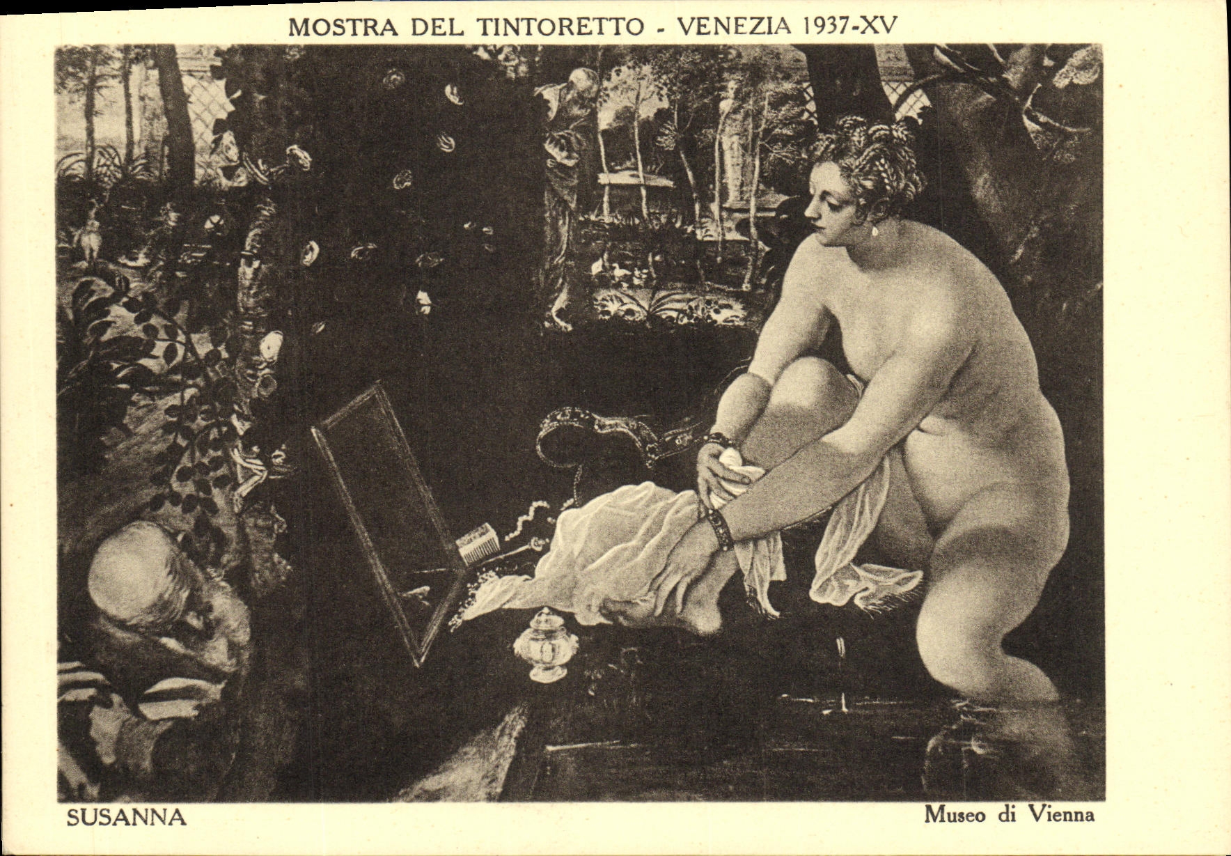 CPA Mostra Del Tintoretto Venezia Susanna 